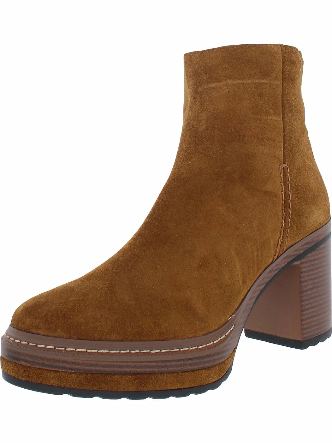 Coupon 🔔 Steve Madden Shaniya 👩 Womens Suede Block Heel Ankle 🥾 Boots 😀