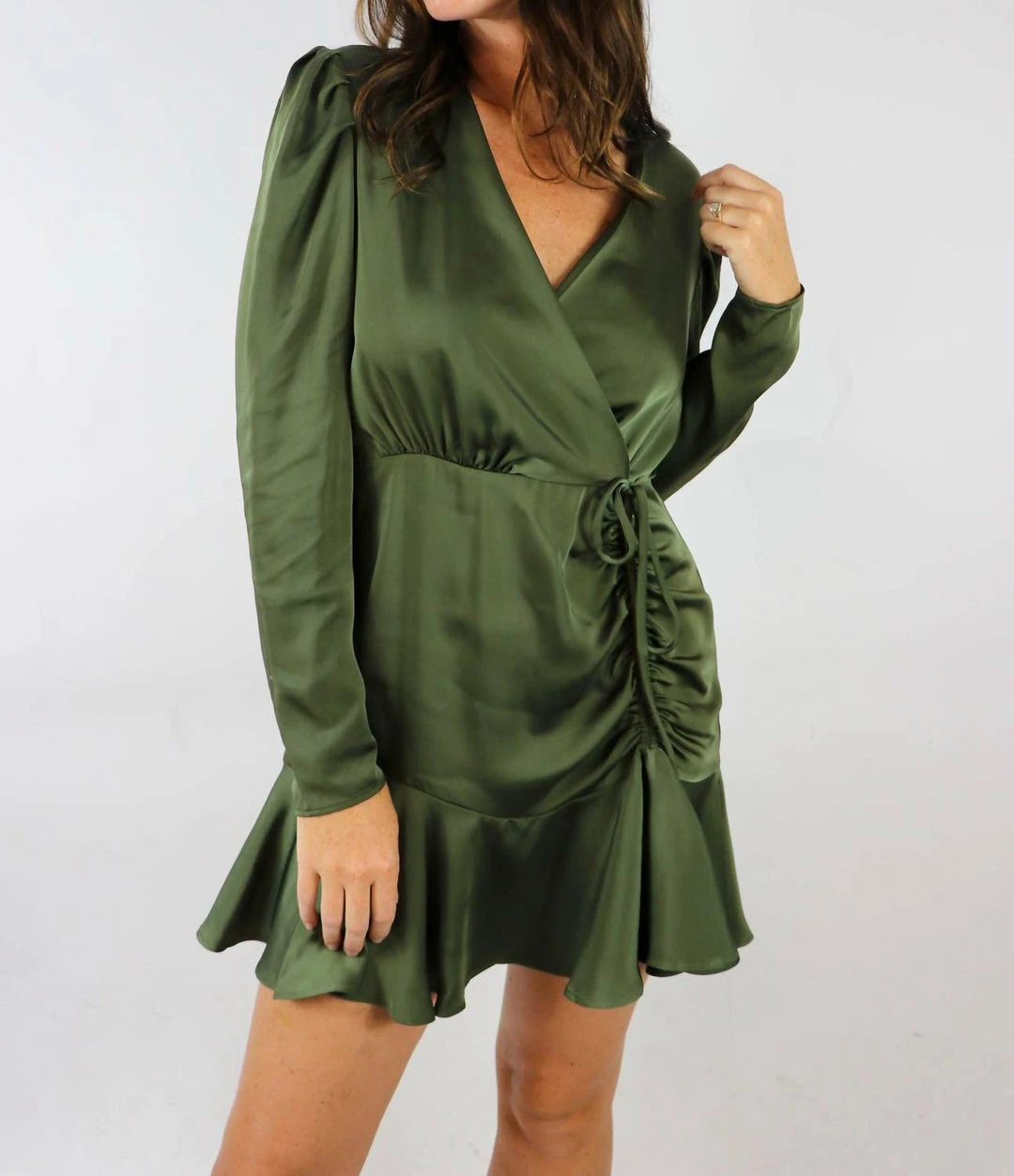 Best deal 🤩 Steve Madden Nyla 👗 Dress in Olive 😉 - Image 6