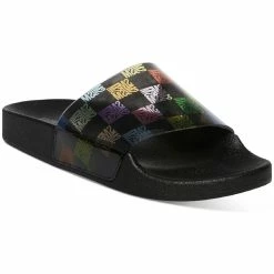 Top 10 👏 Steve Madden Sealed 👩 Womens Faux Leather Slip On Pool Slides 🔔