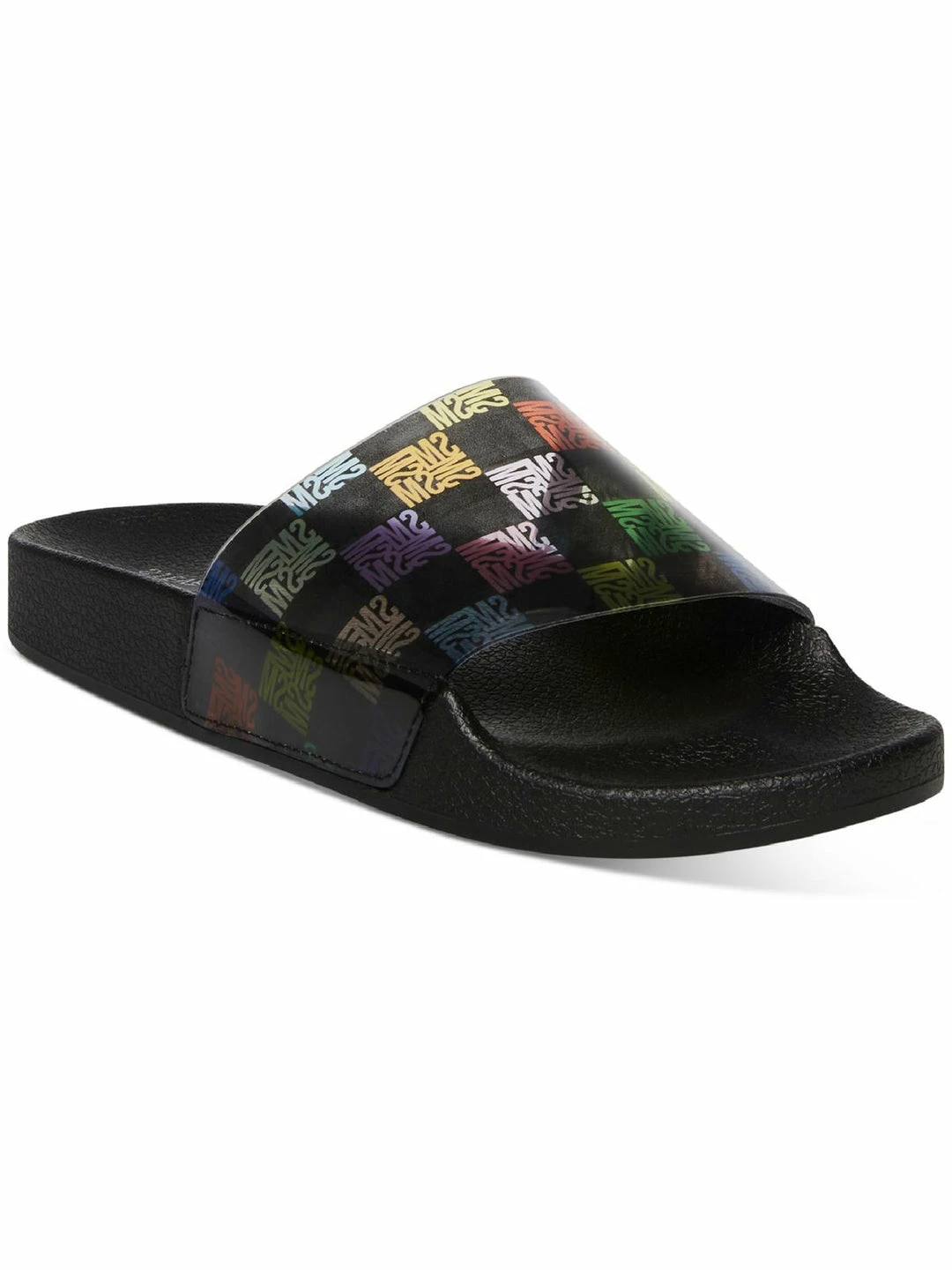 Top 10 👏 Steve Madden Sealed 👩 Womens Faux Leather Slip On Pool Slides 🔔