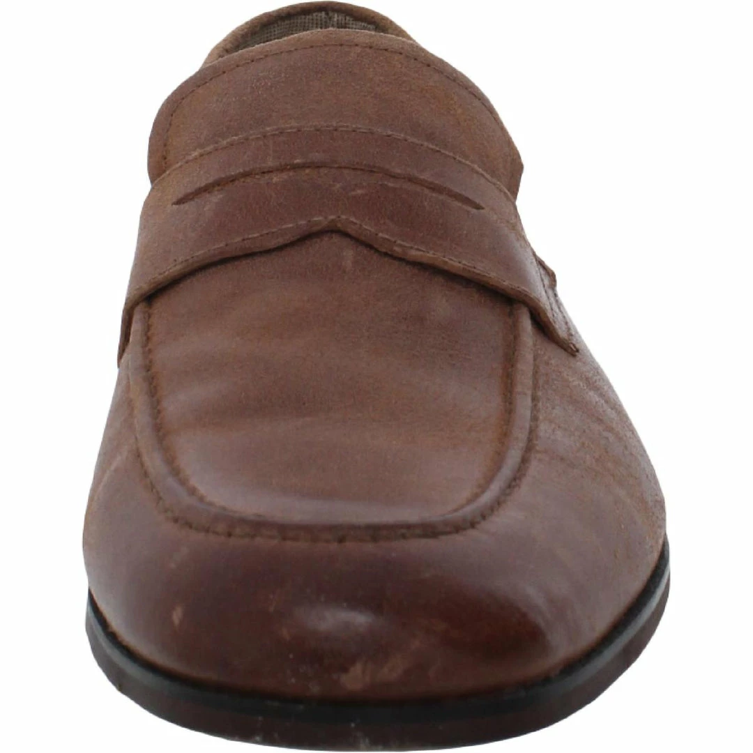 Coupon ✔️ Steve Madden Emiry Mens Leather Padded Insole Penny Loafers 🛒 - Image 3