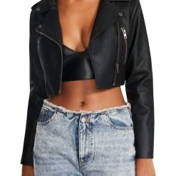 Buy 👏 Steve Madden Molly Jacket in Black 🎉