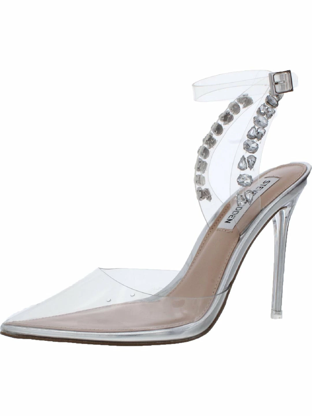 Promo โค๏ธ Steve Madden Vary ๐ฉ Womens Rhinestone Ankle Strap ๐ Dress ๐ Heels ๐ฅฐ