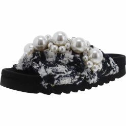 Brand new ๐งจ Steve Madden Amie ๐ฉ Womens Boucle Embellished Footbed ๐ฉด Sandals ๐