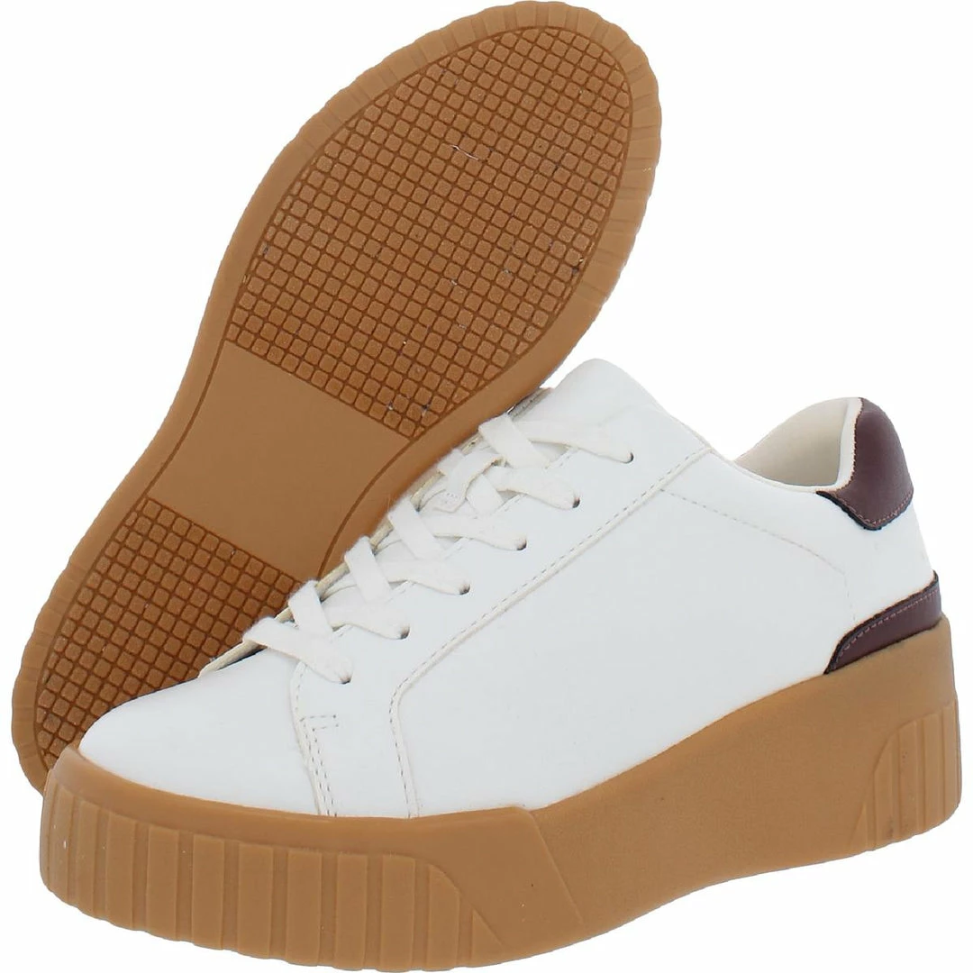 Best Sale 😀 Steve Madden Calder 👩 Womens Faux Leather Lifestyle Casual and Fashion 👟 Sneakers ❤️ - Image 2