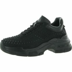 Coupon 🤩 Steve Madden Blitz 👩 Womens Lifestyle Studded Athletic and Training 👟 Shoes ✨