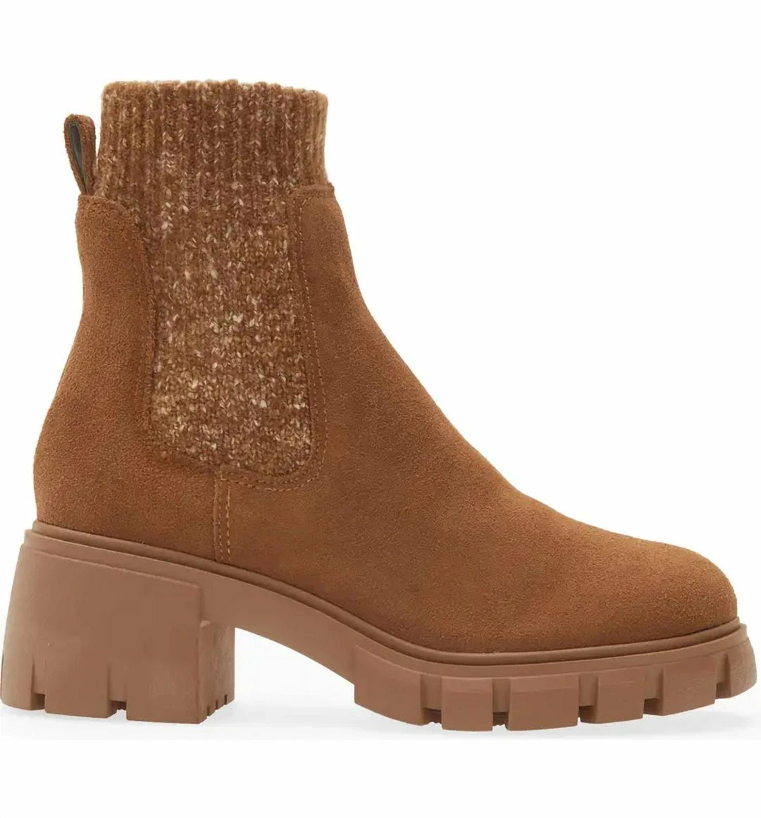 Best deal ๐ Steve Madden Hayle Platform Chelsea Boot in Chestnut Suede ๐ - Image 2
