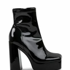 Top 10 🌟 Steve Madden Bianca Bootie in Black Patent 🔥