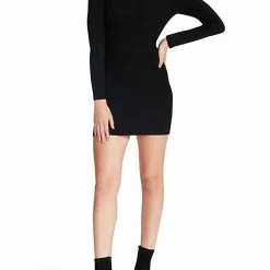 Wholesale ๐ Steve Madden Raquel Sweater Sheath ๐ Dress in Black โ๏ธ