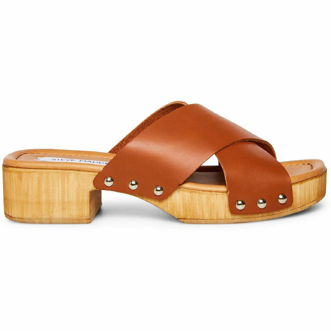 Budget ๐ Steve Madden ๐ฉ Womens Leather Studded Heel ๐ฉด Sandals ๐ - Image 2
