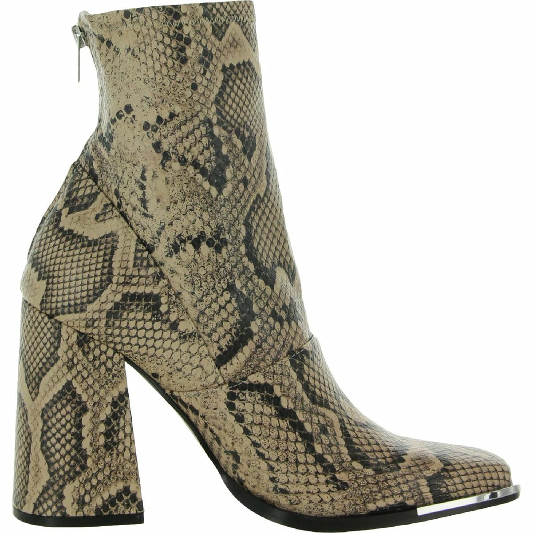 Top 10 🔥 Steve Madden Excess 👩 Womens Animal Print Square Toe Ankle 🥾 Boots 🥰 - Image 3