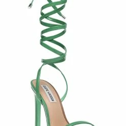 Budget 💯 Steve Madden Uplift 👩 Womens Lace Up Square Toe Strappy 🩴 Sandals 🥰