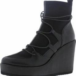 Best reviews of 🥰 Steve Madden Atomic 👩 Womens Leather Slip-On Wedge 🥾 Boots 🛒