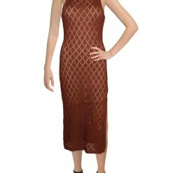 Discount ๐ Steve Madden ๐ฉ Womens Pointelle Midi Slip ๐ Dress โญ