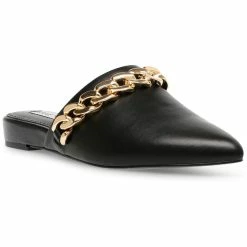 New 👏 Steve Madden Fawn 👩 Womens Padded Insole Slide On Flats 🛒