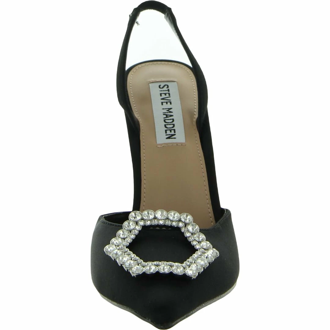 Cheapest 😉 Steve Madden Vionnet 👩 Womens Satin Rhinestone Slingback 👠 Heels 🎁 - Image 3