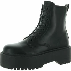 Best reviews of ⭐ Steve Madden Bettyy 2.0 👩 Womens Faux Leather Chunky Ankle 🥾 Boots 💯