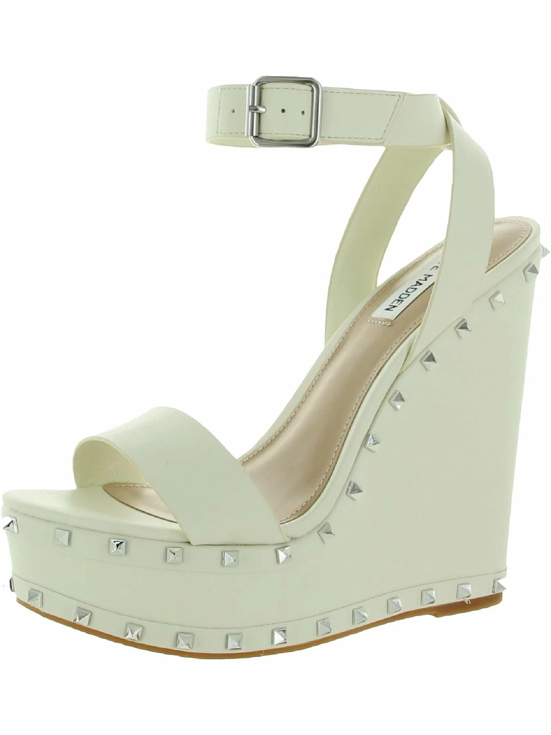 Hot Sale ๐ Steve Madden Botanical ๐ฉ Womens Faux Leather Studded Platform ๐ฉด Sandals โจ