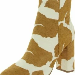 Top 10 ⭐ Steve Madden Noticed 👩 Womens Calf Hair Animal Print Ankle 🥾 Boots 👍