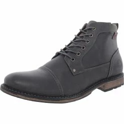 Discount โจ Steve Madden Fellow Mens Faux Leather Lace Up Ankle ๐ฅพ Boots ๐