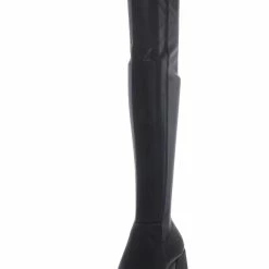 Best deal 🌟 Steve Madden Experience 👩 Womens Faux Leather Pointed Toe Over-The-Knee 🥾 Boots 👍