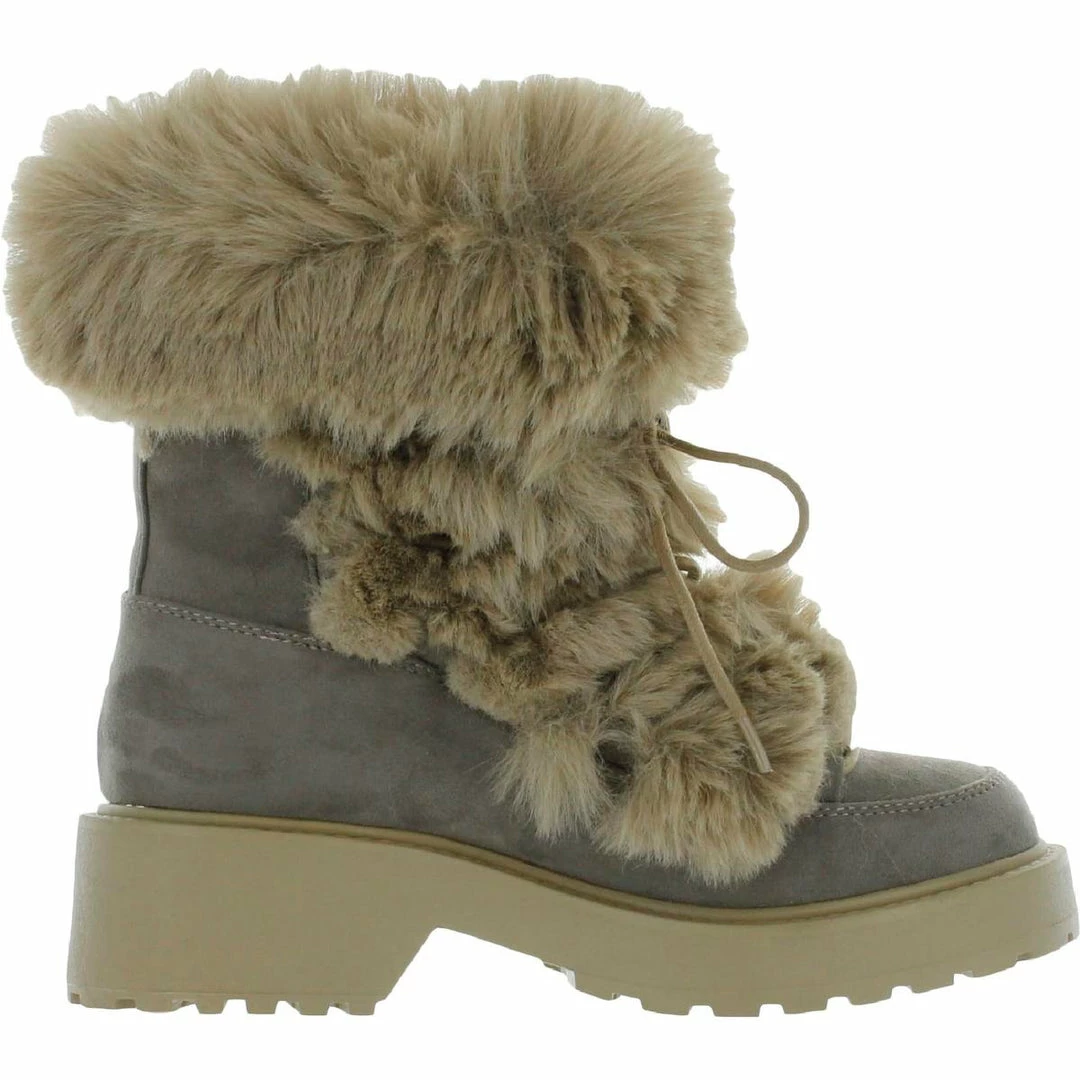 Hot Sale ๐ Steve Madden Tacoma ๐ฉ Womens Faux Fur Pull On Ankle ๐ฅพ Boots ๐ - Image 2