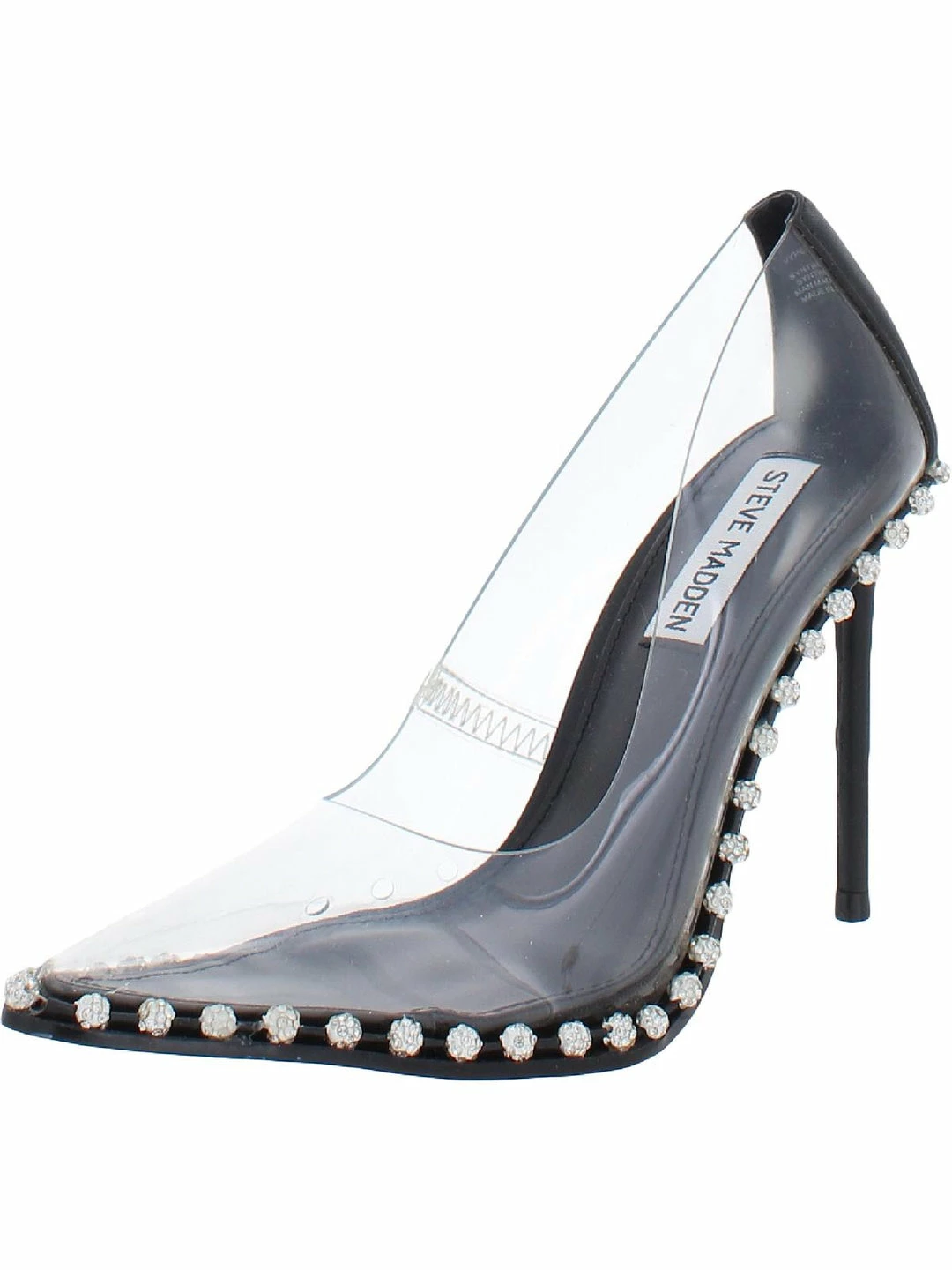 Flash Sale ❤️ Steve Madden Vyper 👩 Womens Synthetic Embellished Pointed Toe 👠 Heels 😉 - Image 5