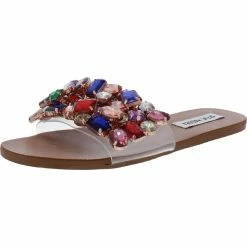 Cheap ✨ Steve Madden Brielle 👩 Womens Embellished Flat Flat 🩴 Sandals 🌟