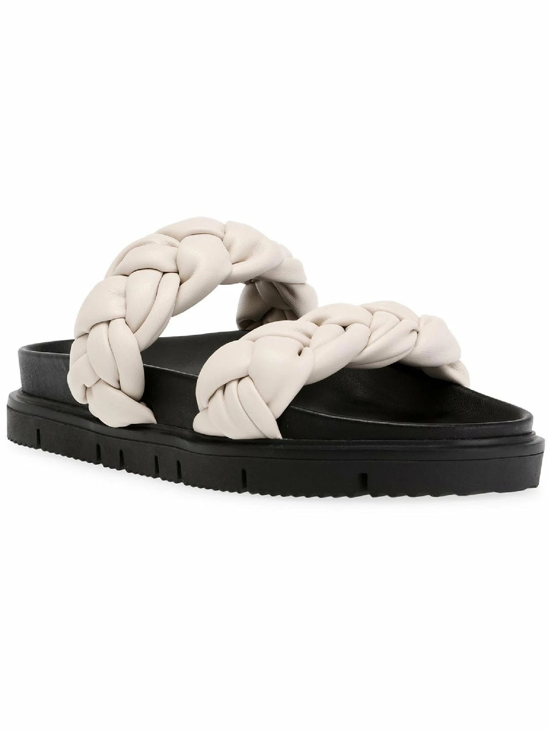 Flash Sale โญ Steve Madden Choice ๐ฉ Womens Woven Faux Leather Flatform ๐ฉด Sandals ๐