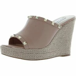 Brand new ๐ฅ Steve Madden Manners ๐ฉ Womens Studded Wedge ๐ฉด Sandals โจ