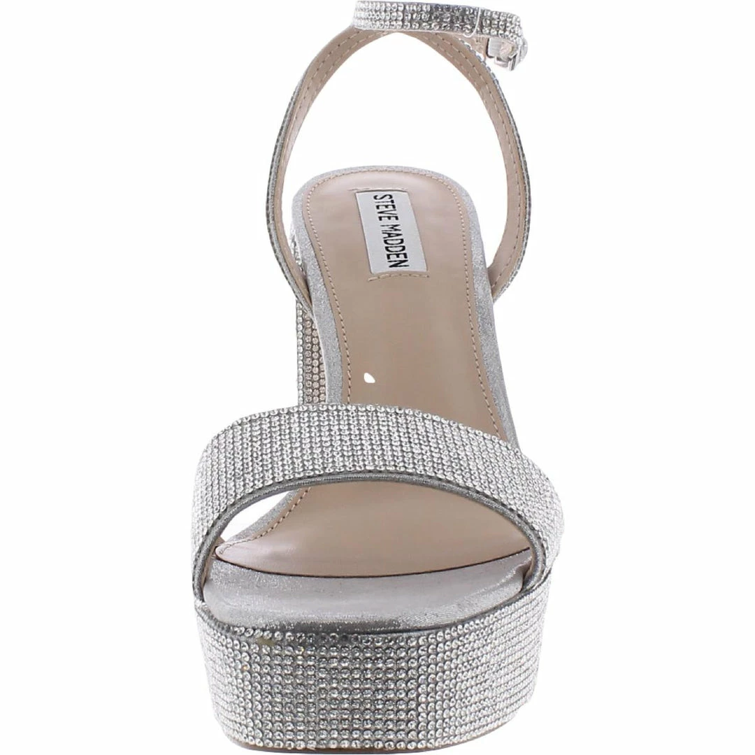 Best deal ๐ Steve Madden Lessa-R ๐ฉ Womens Glass Open Toe Heel ๐ฉด Sandals ๐คฉ - Image 3
