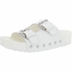 Best reviews of ๐ฅฐ Steve Madden Moore ๐ฉ Womens Leather Contoured Footbed Flatform ๐ฉด Sandals ๐